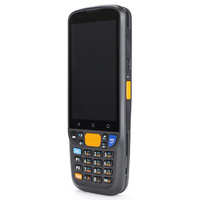 Terminal Genggam Android 11 GM Terbaik, PDA Tangguh Layar 4 Inci 4+64GB Baterai 5000mAh GPS Pemindai Inventaris 1D/2D/QR