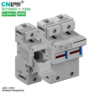 Base <span class=keywords><strong>de</strong></span> Portafusibles <span class=keywords><strong>de</strong></span> CC Solar CNLonQ DC1000V 125A con Indicador, Compatible con <span class=keywords><strong>Fusibles</strong></span> <span class=keywords><strong>de</strong></span> 22x58mm para <span class=keywords><strong>Caja</strong></span> Combinadora <span class=keywords><strong>de</strong></span> Energía Fotovoltaica - Product Image 1