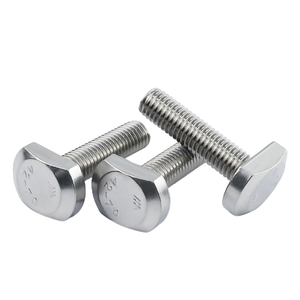 Vis en T en acier inoxydable 304 M6 M8 M12, tête marteau zinguée pour fixation de moules à rainures en T - Product Image 4