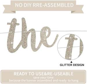 DAMAI paillettes Champagne or le début d'un nouveau chapitre bannière Graduation guirlande pour les décorations de fête d'adieu fournitures - Product Image 2