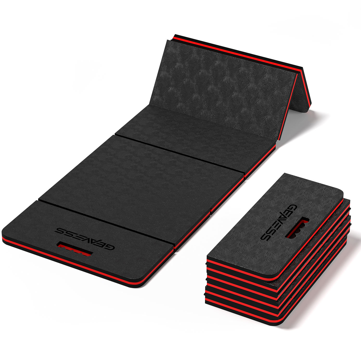 สีดำ/ แดง