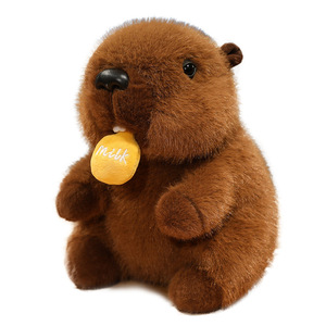 Peluches personnalisables de personnages de dessins animés décoratifs, animaux marmottes, très vendues, avec rembourrage en coton PP et doublure en maille confortable - Product Image 4
