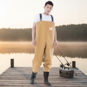 <span class=keywords><strong>Cuissardes</strong></span> de pêche au-dessus du genou avec logo OEM avec bottes en PVC engins de pêche d'été imperméables adultes unisexe anti-glissant doublure de bottes en PVC - Product Image 4