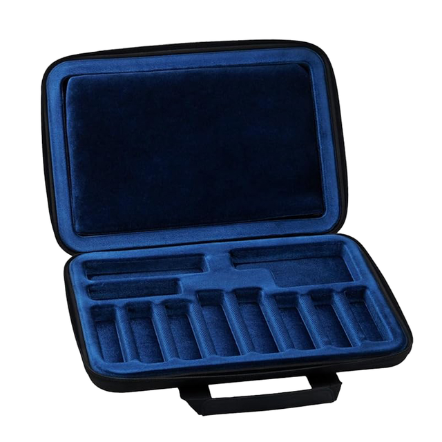 Custom Logo Black EVA Carry-on Hat Case with Handle Waterproof Easy to Carry Travel Storage Case