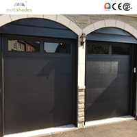 Porte de garage en acier coloré résistant au vent MULTISHADES avec noyau en mousse PU et moteur central pour une sécurité ultime