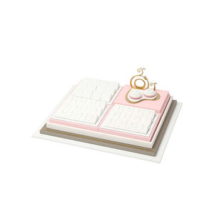 Expositor de Joyería de Cuero PU para Collares, Anillos y Colgantes de Diamantes - Product Image 1