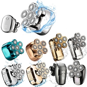 <span class=keywords><strong>Kit</strong></span> de toilettage 6 en 1 rasoir à Six têtes pour hommes, rasoir électrique sans fil Rechargeable par USB, Offre Spéciale - Product Image 4