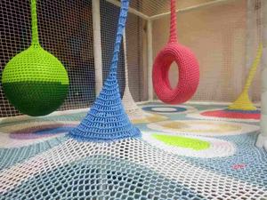 Red de Seguridad para Deportes de Escalada QXY, Tubo Galvanizado, Cuerda de Navegación, Circuito de Cuerdas Interior para Niños de 2 <span class=keywords><strong>a</strong></span> 12 <span class=keywords><strong>A</strong></span>ños, Uso en Parques de Diversiones 5-15 - Product Image 6