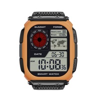 Montre connectée de sport d'extérieur avec carte hors ligne, GPS, retour de route, étanche 5ATM, pour la randonnée, la natation, le camping