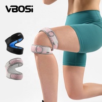 VBOSi 4638 CE/FDA double sangle de soutien du tendon rotulien sangle de genou en néoprène bande de stabilisateur de rotule pour douleur médicale rampante au genou
