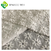 Tissu brodé délicat 100 % coton biologique écologique pour chemises de filles, motif magnifique, tissé extensible, idéal pour les maillots de bain