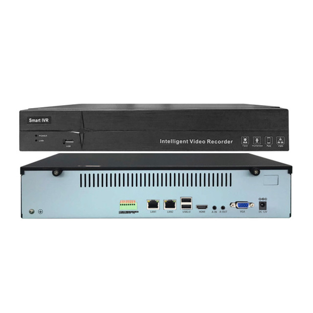 In Stock Fast Delivery Network Video Record Face Detection Nvr Poe 4k 36ch 64 Channel 128 Ch