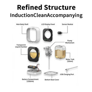 Distributeur de Savon Intelligent Sans Contact YEETE, Étanche IPX5, Mousse à 5 Niveaux, 320ml, Type-C, ABS, pour Maison, Cuisine, Salle de Bain, Bureau - Product Image 4