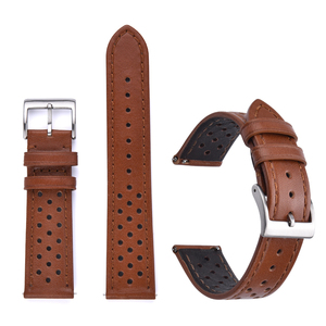 Juelong da chính hãng ban nhạc đồng hồ 18mm 20mm 22mm cổ điển cuộc Biểu tình nhanh chóng phát hành da Dây đeo đồng hồ - Product Image 5