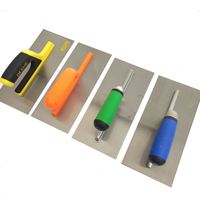 Truelle à plâtrer manuelle en acier au carbone avec lame de 6 5/8 po et manche en bois/TPR/plastique pour le carrelage et le jointoiement des sols
