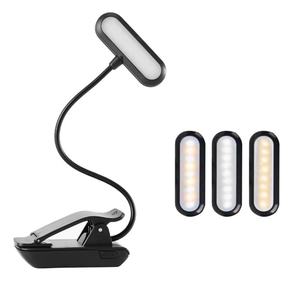 Lampe de lecture USB rechargeable à 9 LED, intensité réglable, avec indicateur de puissance, petite, flexible, à clipser, pour lecture nocturne, support de musique, piano - Product Image 2