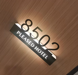 ป้ายบอกทิศทาง ป้ายเลขชั้น ป้ายเลขห้อง ป้ายติดผนัง สำหรับอาคาร สำนักงาน ห้างสรรพสินค้า บริการครบวงจร HFBH - Product Image 1