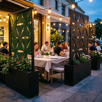 Pots de fleurs et écrans WPC pour jardin et restaurant – Vente directe usine
