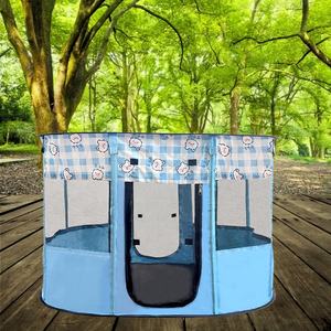 Parc <span class=keywords><strong>portable</strong></span> Pop-up pour animaux de compagnie avec fermeture à glissière motif solide moderne Style simple <span class=keywords><strong>Cage</strong></span> tente sac de transport à la main inclus - Product Image 6