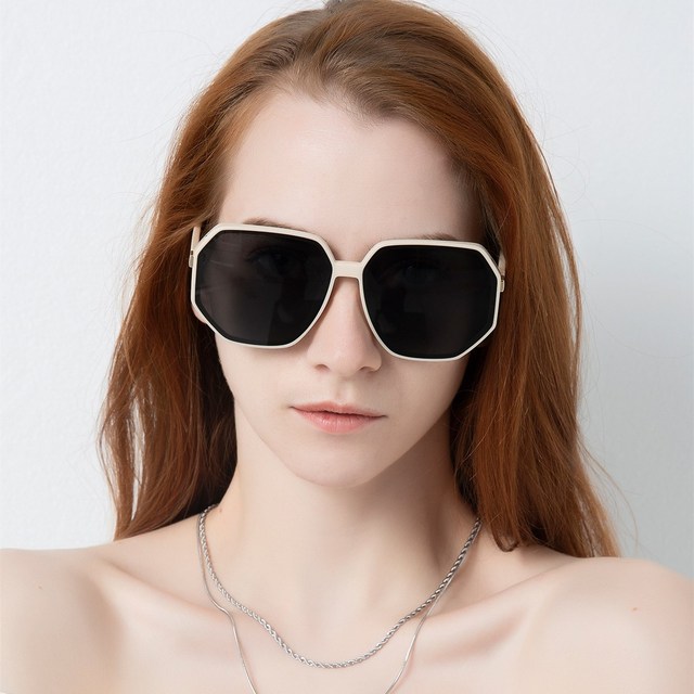 DL Glasses Hot Sell Rectangular Gold-Coloured Sunglasses with Acetate Frame Bandwagon square Shades Sunglasses Custom