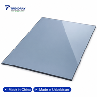 Verre de fenêtre anti-UV à bas prix, revêtu, pare-balles, Polyglass 4'* 8' 5mm, panneau PC transparent, plaque solide en polycarbonate