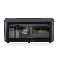 Nouveau Design 2026 Humidificateur Paysager à Effet Flamme, Veilleuse LED 7 Couleurs, Cascade de Brume Froide Domestique, Diffuseur d'Arômes USB