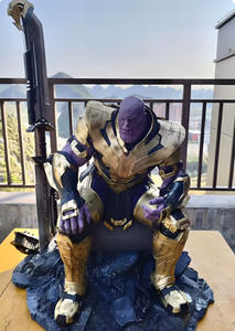Statue <span class=keywords><strong>Thanos</strong></span> en résine Marvel Avengers, figurine GK assise, décoration d'intérieur, échelle 1/4, pièce de collection peinte à la main - Product Image 3