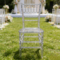 Chaise transparente en PC durable pour la maison, l'hôtel, la salle de banquet, les événements, les mariages, chaise en acrylique transparente