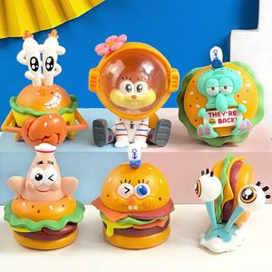 2025 di alta qualità SpongeBobs SquarePants giocattoli scatola cieca 6 pz/set bambola carina decorazione Desktop per bambini regali da collezione figure - Product Image 3