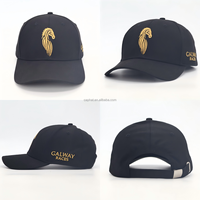 Gorras Deportivas Personalizadas con Logotipo, de Sarga de Algodón, con Visera Curva, Cierre a Presión, Estructuradas, Logotipo Bordado en 3D, Dos Tonos, 5 Paneles, Gorra de Béisbol