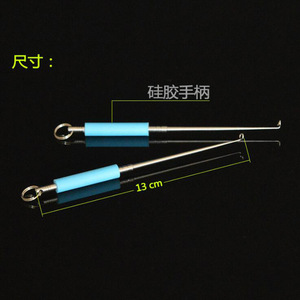 โรงงานอุปกรณ์ตกปลา Boyuan ที่ถอดเบ็ดตกปลาแบบ Blind Throat Hook Remover อุปกรณ์ตกปลาโลหะแบบ Deep Throat สำหรับถอดเบ็ดตกปลา - Product Image 3