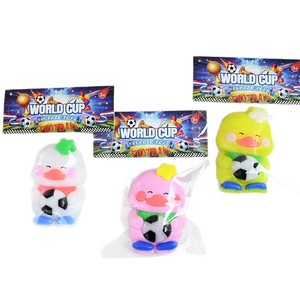 Cute Duck Family Soccer Team Playful Squeeze-and-Pinch Stress-Relief Rubber Toy -Themed Slow-<b>Rebound</b> Decompression Toy - Product Image 5