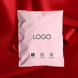 Custom Pink Shipping Mailer Mailing Bags Self Adhesive Eco Friendly Biodegradable Courier Bags for Clothing - Product Image 1