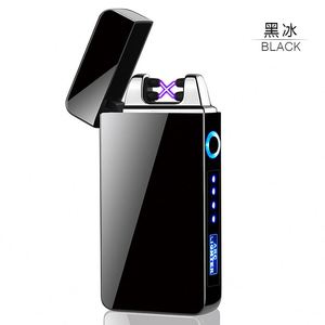 Encendedor de Cigarrillos K258 con Pantalla LED, Carga USB, Encendedor de Pulso, Doble Arco, Resistente al Viento, Encendedor Electrónico - Product Image 4