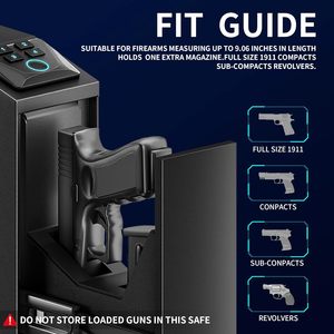 Sinh trắc học chìa khóa điện tử kỹ thuật số an toàn vân tay an toàn cho Bàn Cạnh Giường ngủ, bàn, đầu giường, xe tải tự động cửa trượt an toàn - Product Image 2