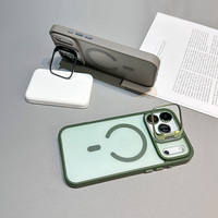 Coque magnétique de protection MOQ 500 pour iPhone 18 Pro Max, nouvelle coque de téléphone avec support pour objectif, compatible avec les coques Frost pour iPhone 18 et 17.