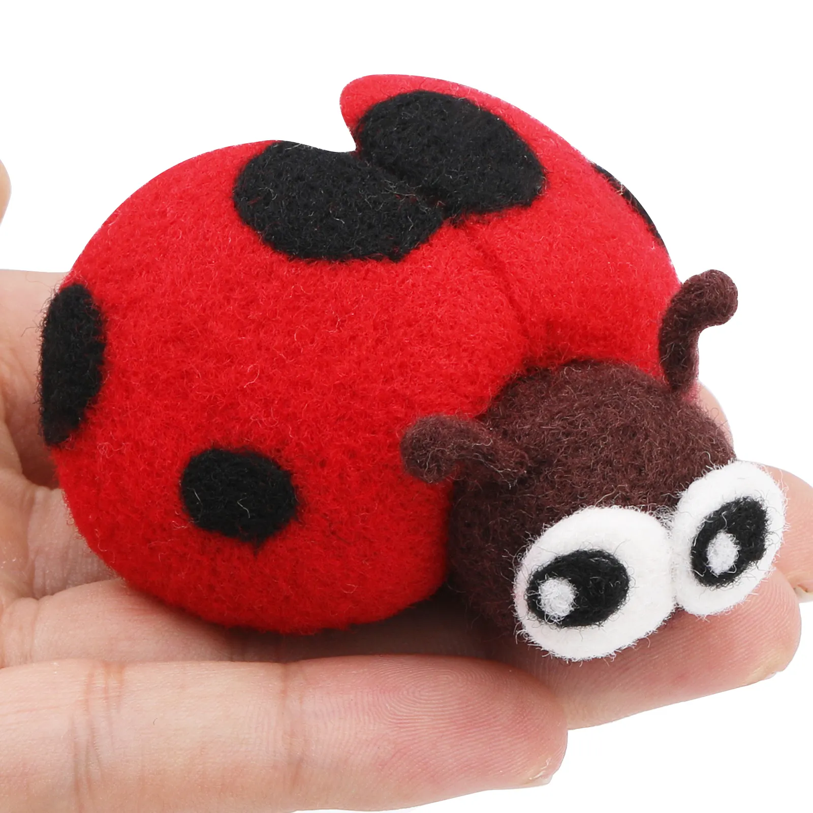 Wool poke felting kit animals ladybug DIY Handmade Craft wool felt craft kit