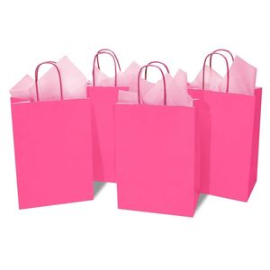 Medium Size Paper Gift Bags with Handles and <b>Tissue</b> Paper Birthday <b>Wedding</b> Party Presents Bags Tear Resistant Paper Bags - Product Image 1