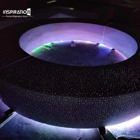 Banc Translucide en Béton pour Balcon Panoramique, Siège Écologique Lumineux pour Zones Panoramiques