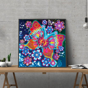 Peinture sur toile personnalisée en perles de diamant brillantes pour la décoration du salon et de l'hôtel - Product Image 3