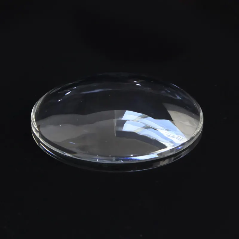 उच्च पारदर्शिता ऑप्टिकल ग्लास BK7/K9 सामग्री बिना लेपित गोलाकार अर्धगोलाकार ग्लास डोम लेंस