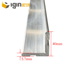 Profilé d'angle en aluminium Yijing, épaisseur 5,7 mm, largeur 40 mm, pour mur-rideau et assemblage de cadres, usage industriel - Product Image 3