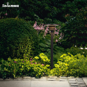 Savia 300mm Nhôm PC vườn nấm bollard Spike ánh sáng <span class=keywords><strong>LED</strong></span> 8W IP65 cảnh quan ngoài trời sân đèn - Product Image 5