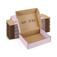 Accessoires de cheveux personnalisés Boîtes postales cadeau en papier ondulé recyclable pliable boîte postale d'emballage d'expédition