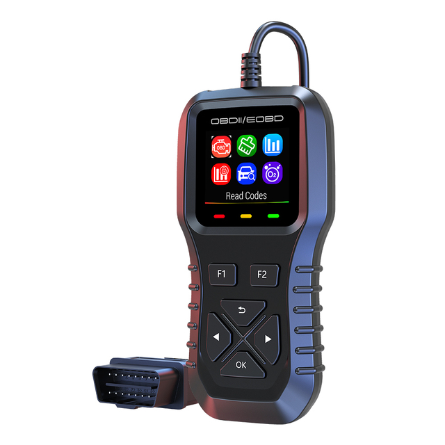 Professional Auto Electronics OBD2 Scanner Battery Tester Code Reader for Full System Vehicle Diagnostic Tool K1 Car Accessories