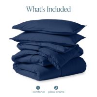 Couettes Bohèmes Premium Solides avec Rembourrage Anti-Bactérien – Indispensable pour l'Automne/Hiver – Ensemble Couette Bleu Marine pour la Maison et les Mariages