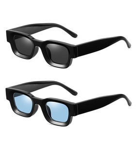 แว่นกันแดดทรงสี่เหลี่ยมแบบกำหนดเองสำหรับผู้ชาย แบรนด์ดีไซน์เนอร์ แว่นกันแดดสไตล์พังก์ โพลาไรซ์ - Product Image 1