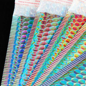 Holographic bong bóng phong bì gửi thư Túi Cầu vồng kim loại Poly <span class=keywords><strong>Bubble</strong></span> bưu phẩm chuyển phát nhanh vận chuyển bao bì túi - Product Image 4