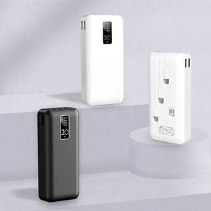 Banque d'alimentation ultra capacité 10000mah 20000mAh Cargador Portatil avec câbles <span class=keywords><strong>Chargeur</strong></span> <span class=keywords><strong>portable</strong></span> pour iphone <span class=keywords><strong>Samsung</strong></span> Pixel Powerbank - Product Image 6
