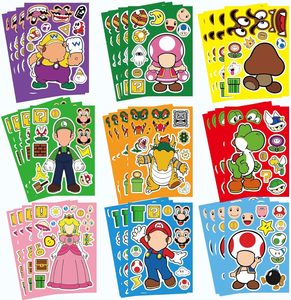 Pegatinas de Animales con Purpurina de Dibujos Animados, Jabalí, Cerdo, Oso, Gato, Pegatinas Hinchables Ecológicas de Transferencia Térmica para Fiestas - Product Image 1